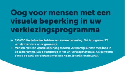 Actie Oogvereniging voor gemeenteraadsverkiezingen